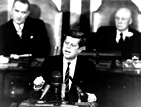President John F. Kennedy expands U.S. Space Program.